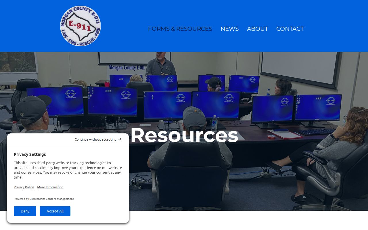 Morgan County warrant records request resource for E-911 files